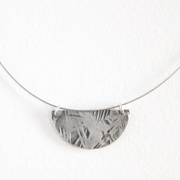 Colgante plata geométrico