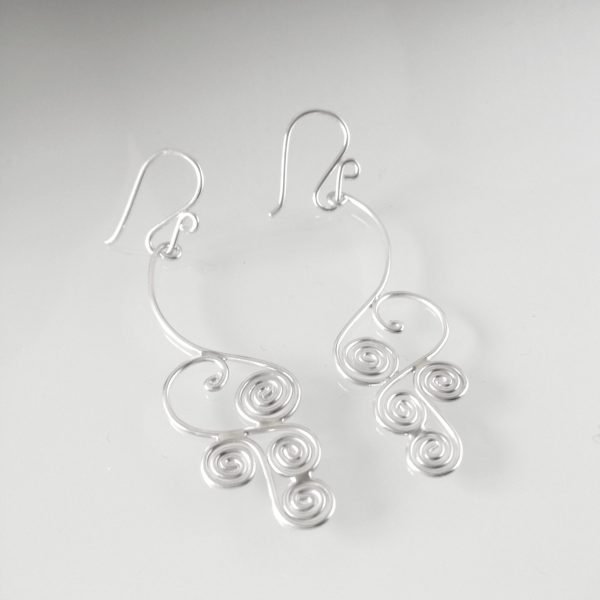 Pendiente de plata filigrana