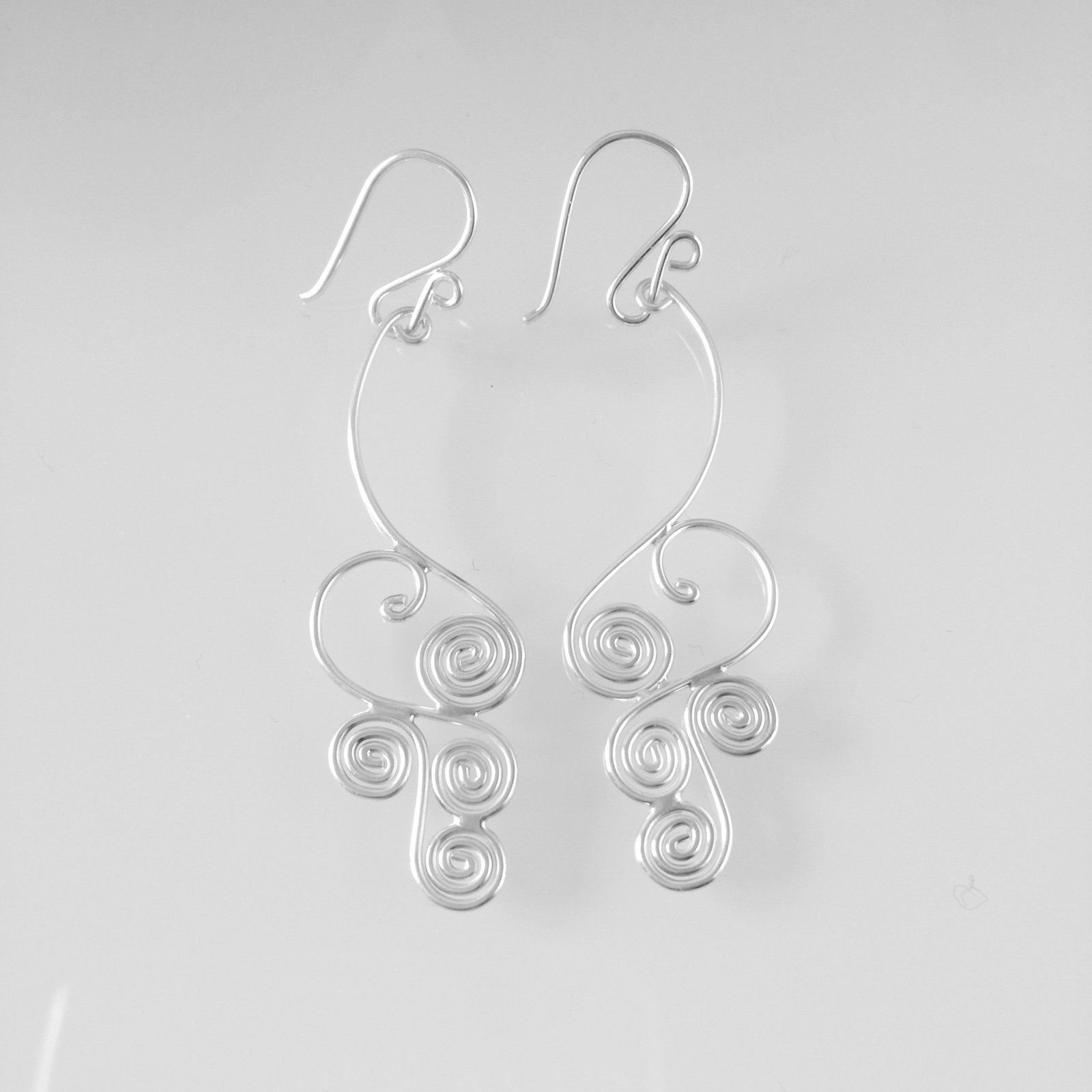 Pendiente de plata filigrana