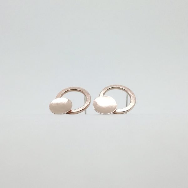 Pendientes de cobre circulares