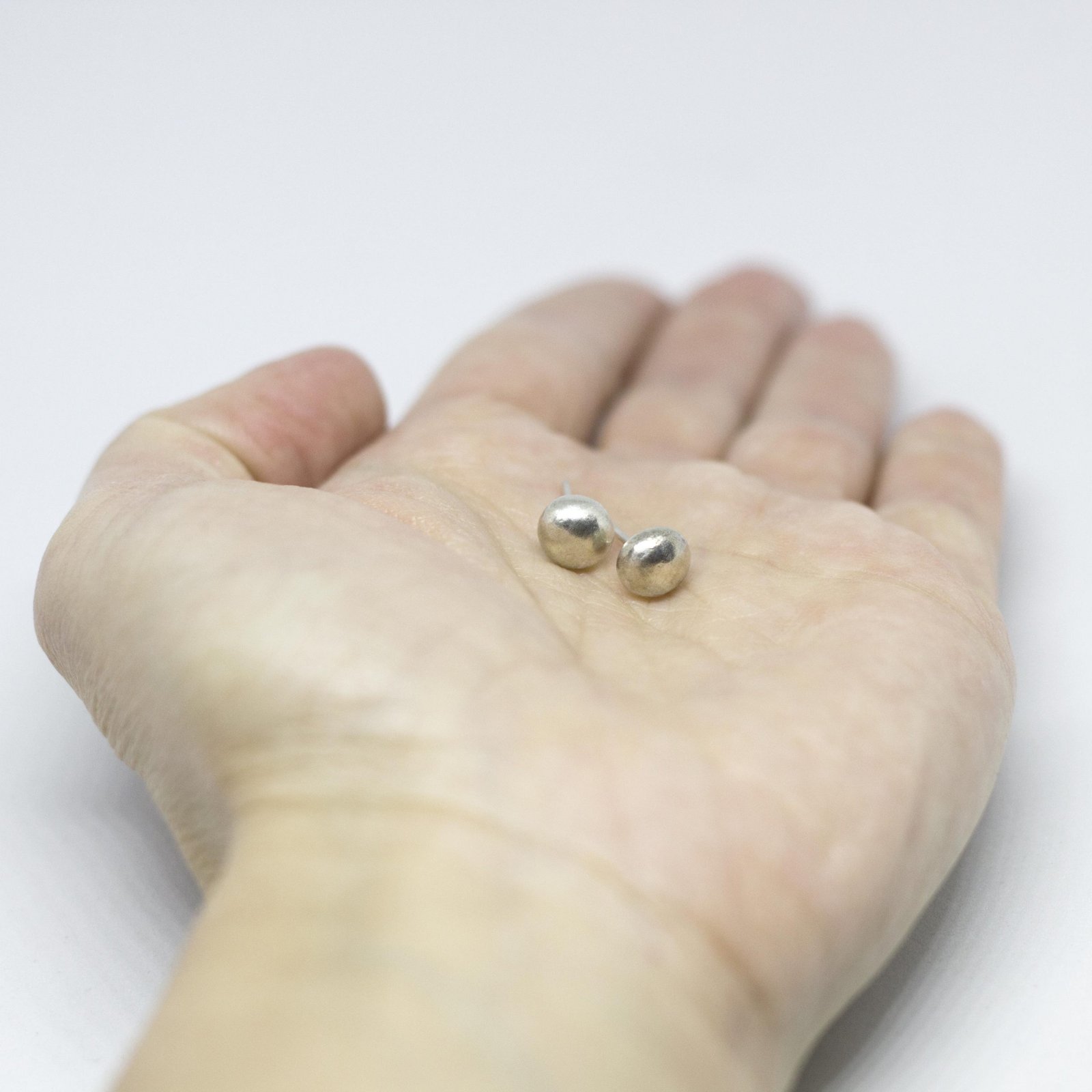 Pendientes gota de plata de ley