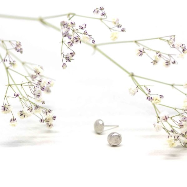 Pendientes gota de plata