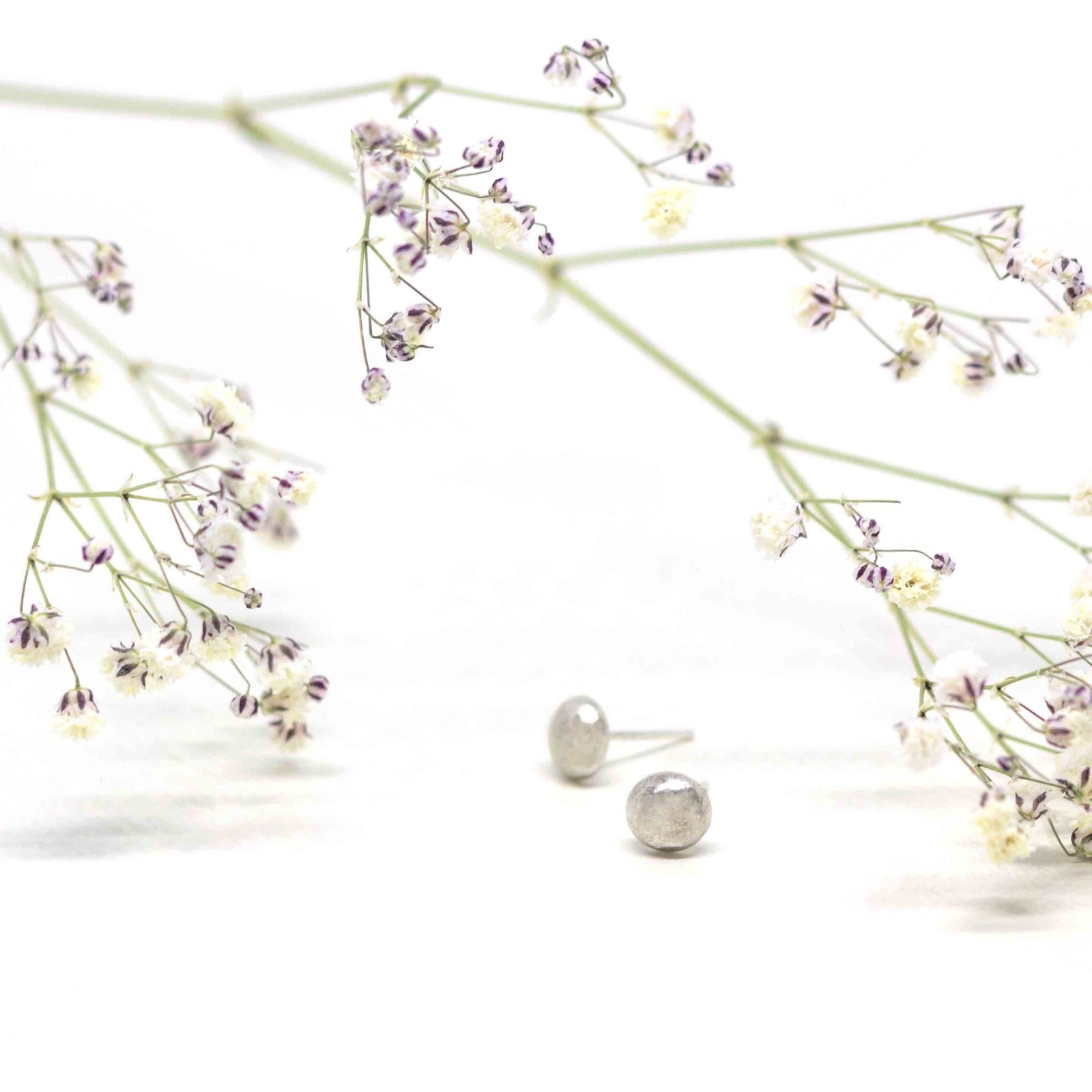 Pendientes gota de plata